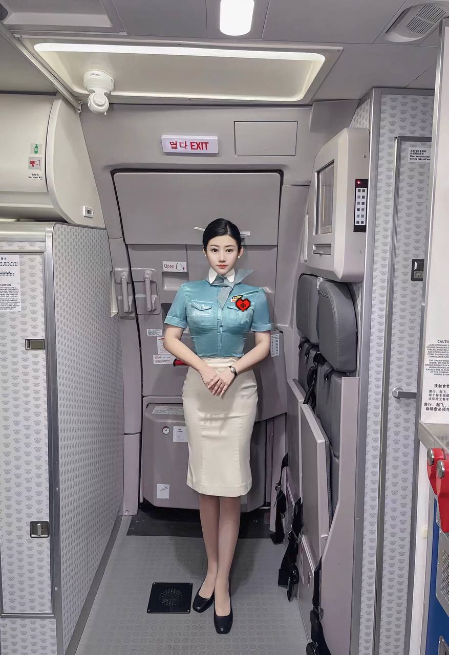 168D️纹身 大韩航空空中乘务员退役